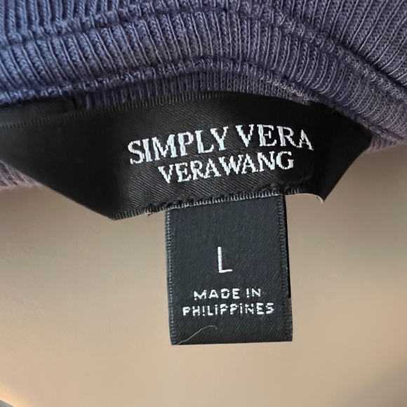 Vera Wang Navy Blue baby Doll & Ruffled Blouse Size Large - Picture 9 of 10